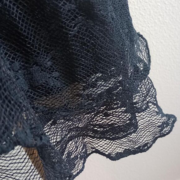 Y2K Ann Ferriday Floral Lace Fairygoth Tube Top - Picture 4 of 5